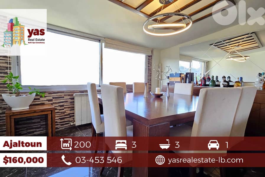 Ajaltoun 200m2 | Modern Flat | Calm Area | Mint Condition | TO 0