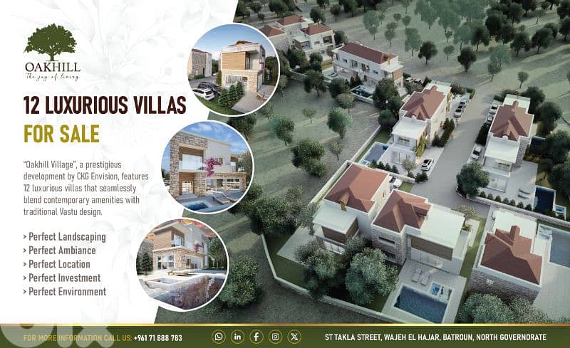 Oakhill Village. Luxurious Villas for sale. Batroun District 0