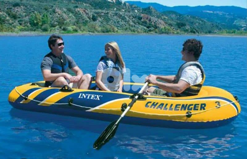 Intex Inflatable Boat Challenger 3 Boat. New unwanted gift 0