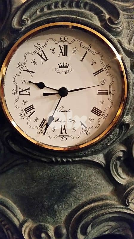 old italian  horse clock bronze 1