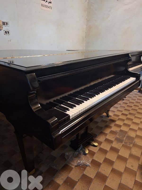 piano baby grand Germany lauberger gloss black colour beautiful sound 7