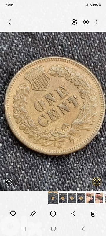 bargain indian usa cent  letter  S google it to see original price 1