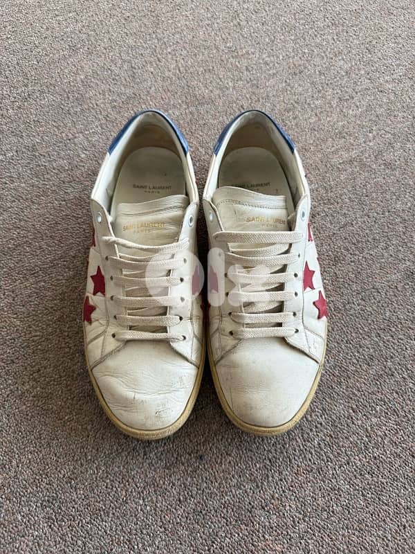 Saint Laurent leather sneakers 2