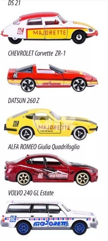 Majorette 5 car set diecast car model 1;64 3