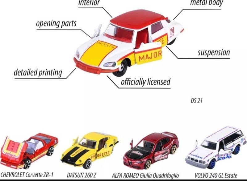 Majorette 5 car set diecast car model 1;64 4