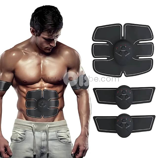 EMS 6-Pack ABS Trainer – 3-Piece Set for Muscle Tone & Fat Loss 0