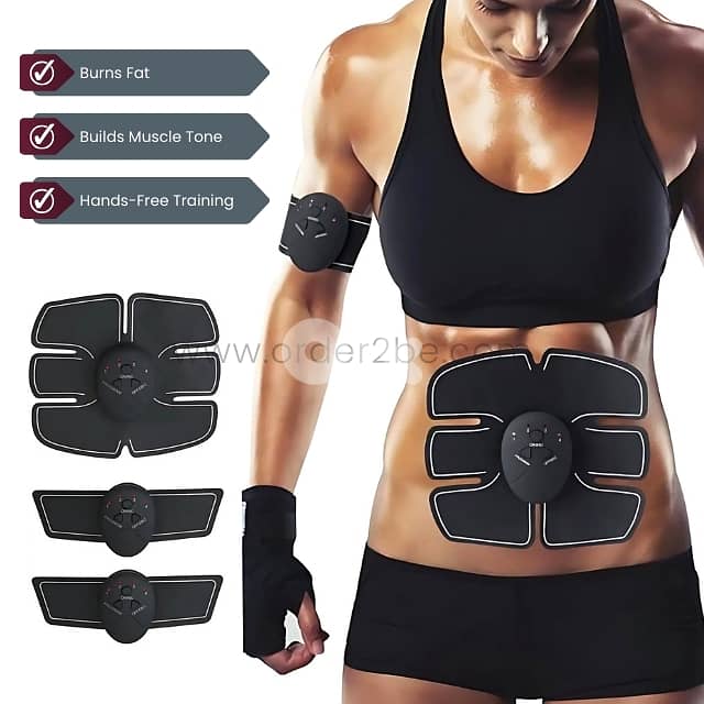 EMS 6-Pack ABS Trainer – 3-Piece Set for Muscle Tone & Fat Loss 5