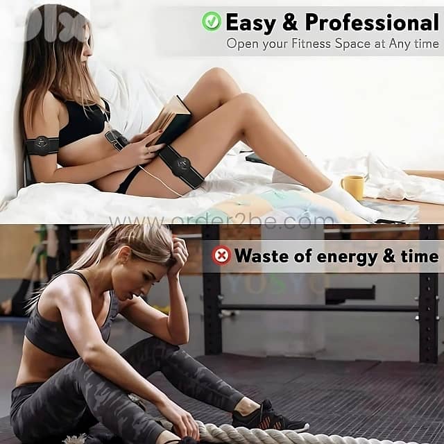 EMS 6-Pack ABS Trainer – 3-Piece Set for Muscle Tone & Fat Loss 6