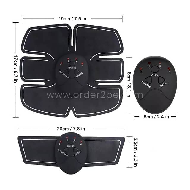 EMS 6-Pack ABS Trainer – 3-Piece Set for Muscle Tone & Fat Loss 11