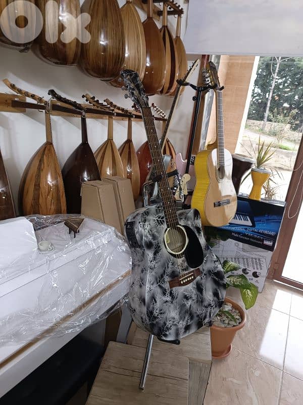 electro acoustic guitar customized 3