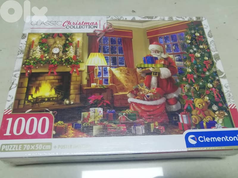 "Santa s visit" 1000pcs puzzle by Clementoni made in italy new sealed 0