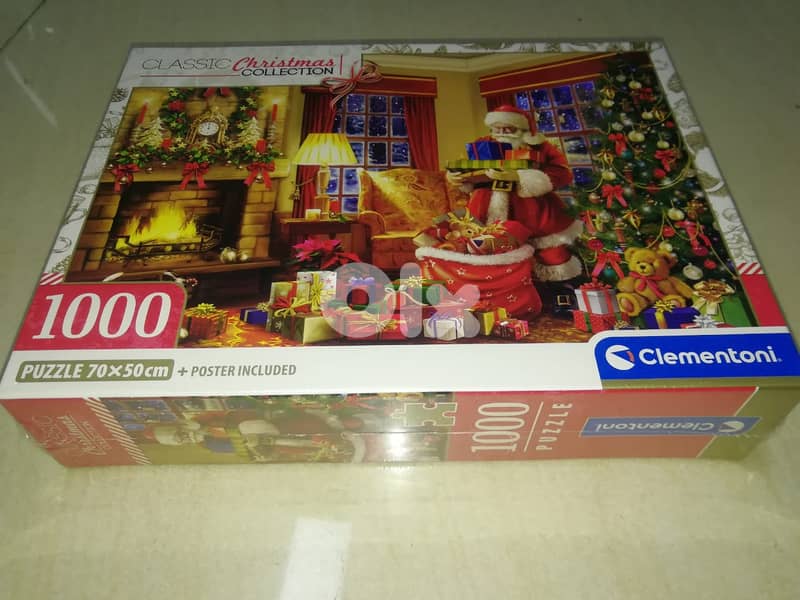 "Santa s visit" 1000pcs puzzle by Clementoni made in italy new sealed 2