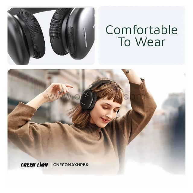 Green Lion Echo Max Bluetooth Headphones – 50H Playtime, Built-In Mic 5
