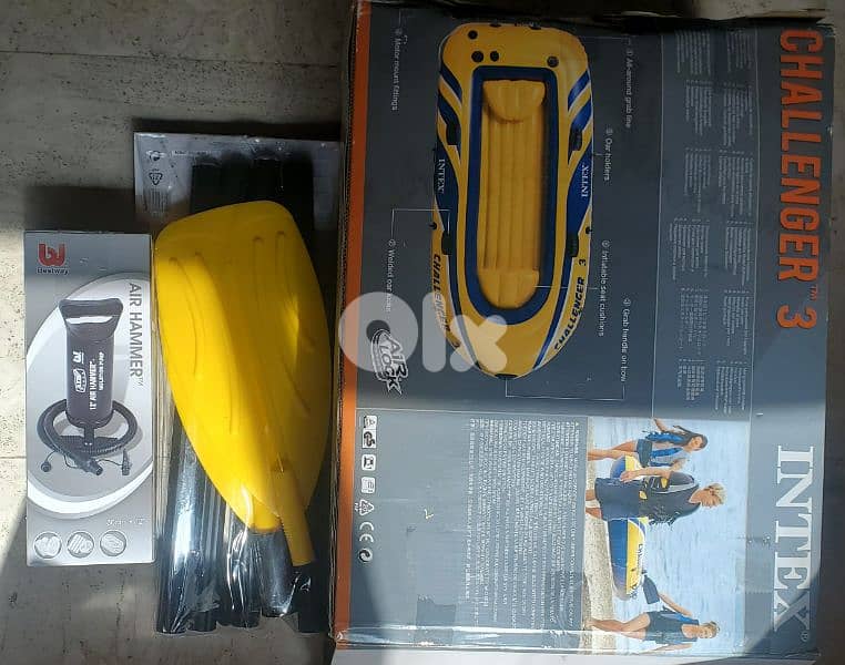 Intex Inflatable Boat Challenger 3 Boat. New unwanted gift 3
