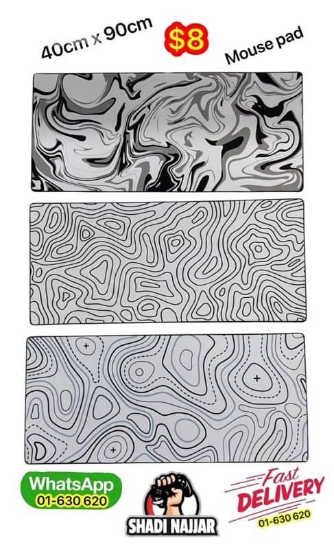 mouse pad 40cm x 90cm $8 8