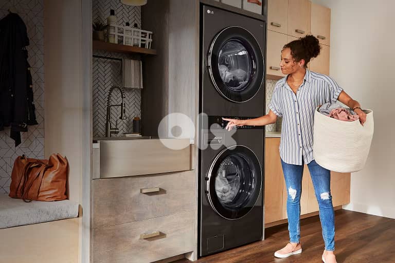 21/16 Kg LG WashTower Dark Silver Washer Dryer AI غسالة مع نشافة 5