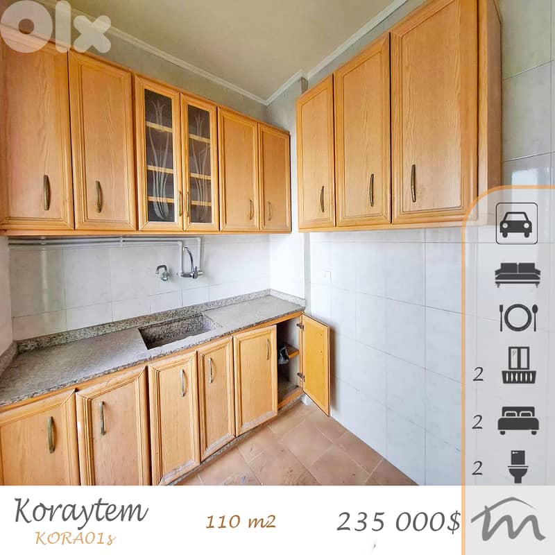 Koraytem | 110m² 2 Bedrooms Apartment | 2 Balconies | Prime Location 0