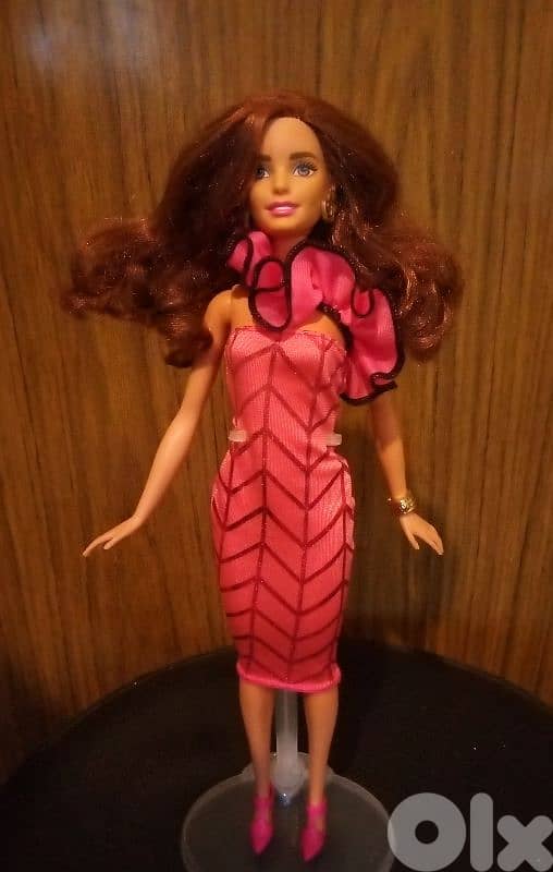 FASHION MIX N MATCH brunette Barbie Mattel great doll +own dress+Shoes 1