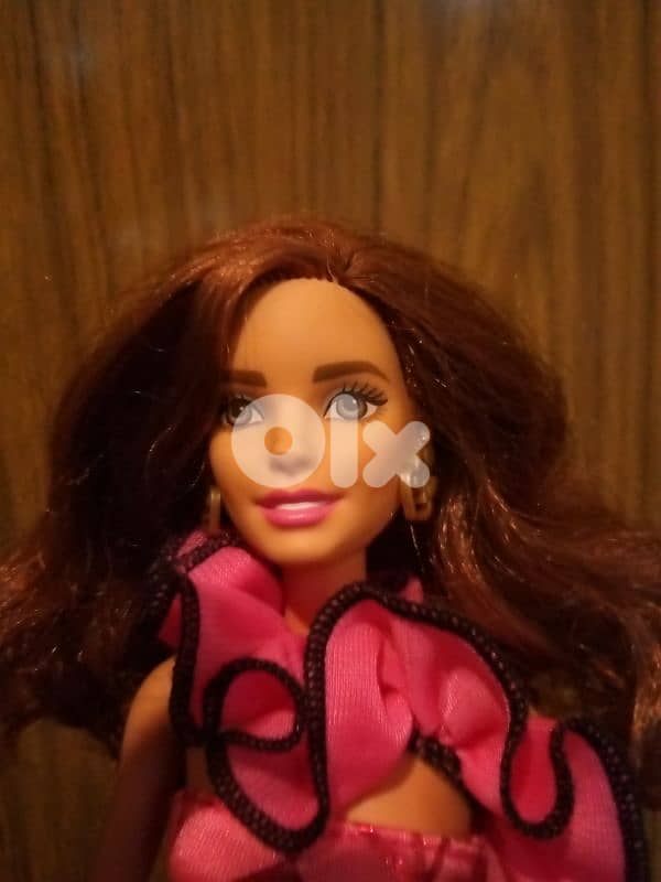 FASHION MIX N MATCH brunette Barbie Mattel great doll +own dress+Shoes 3