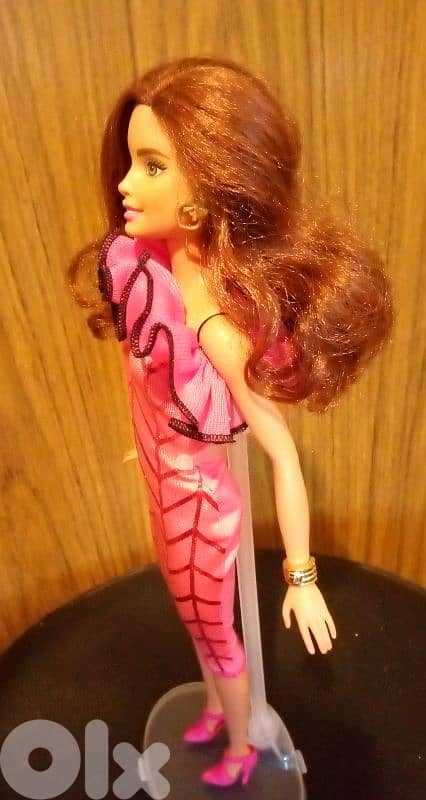 FASHION MIX N MATCH brunette Barbie Mattel great doll +own dress+Shoes 5