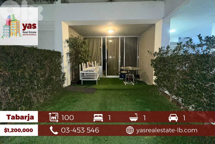 Tabarja aqua 2  100m2 | 20m2 Garden | Chalet | Sea View |RA/IV 0