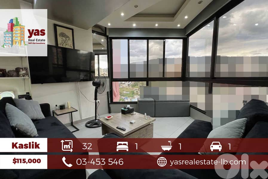 Kaslik/Samaya 32m2 | Rental | Furnished Chalet | View | EH/IV 0