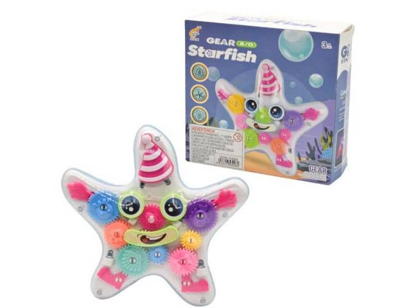 musical star fish with lights & movement 1