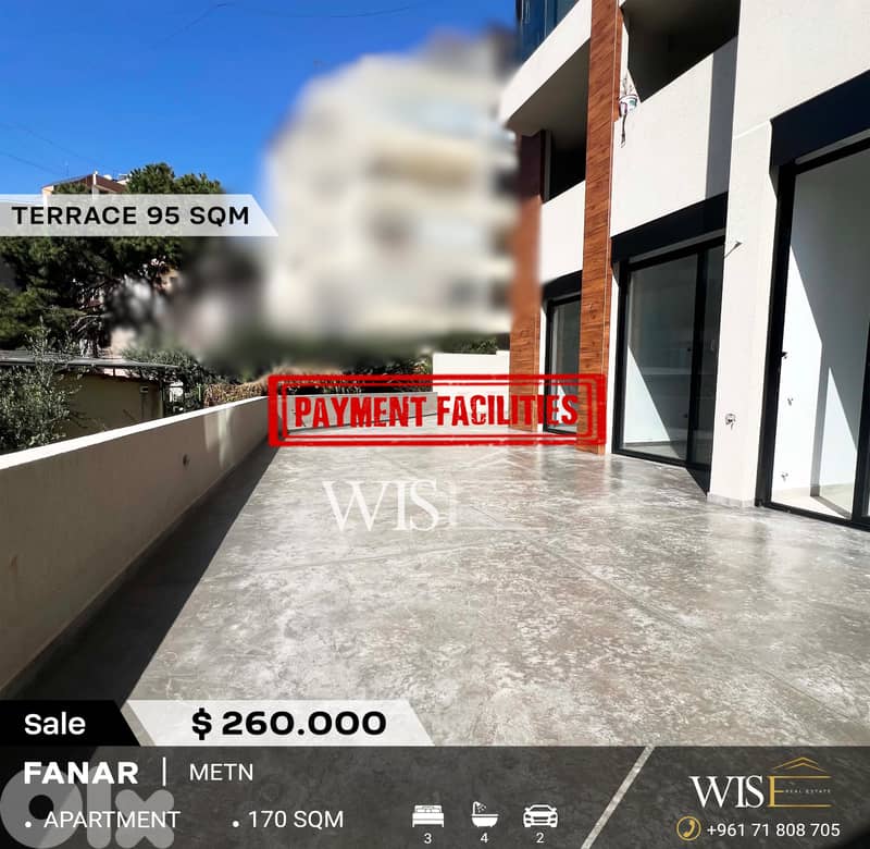 170 SQM Brand New Apartment for SALE in Fanar ! 0