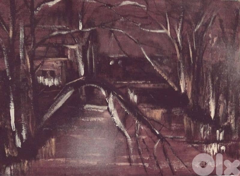 رسم زيتي  يدويه 1