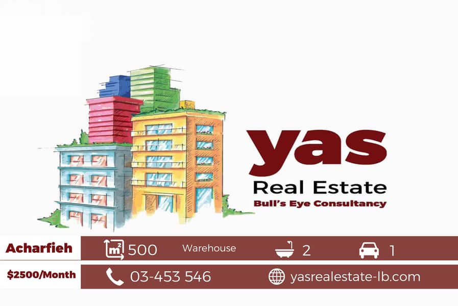Achrafieh/Sioufi 500m2 | Warehouse | Rent | Perfect Investment | AA | 0