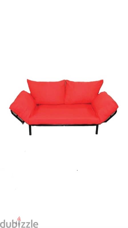 Convertible Sofa Bed – Only $100! Needs Cushion Refilling/Stitching 0