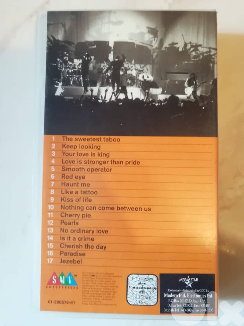 Sade live VHS 2