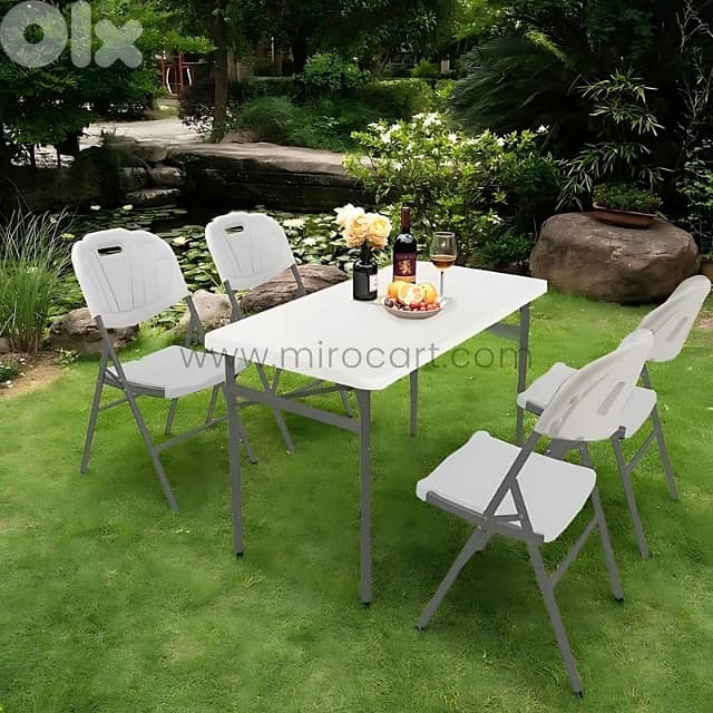 Heavy-Duty Foldable Dining Chair – 200kg, Steel Legs, Stackable 8