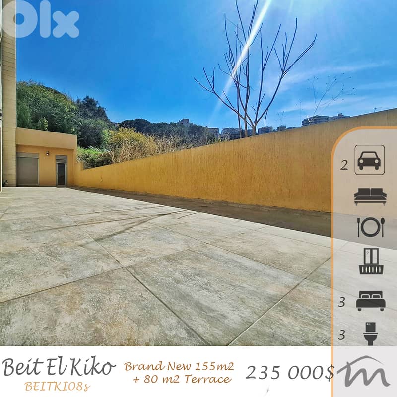 Elissar | Brand New 155m² + 80m² Terrace | Prime Location | 1st Floor 0