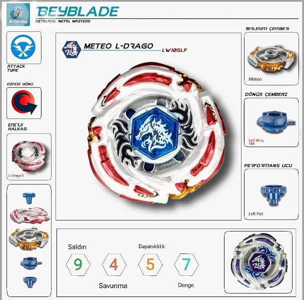 Takara Tomy beyblade metal fusion 0
