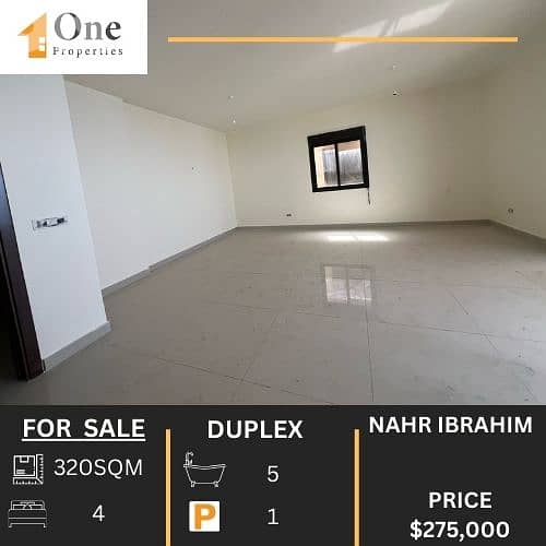 DUPLEX FOR SALE IN NAHR IBRAHIM 0