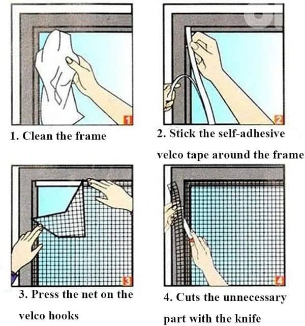 mosquito net , fiberglass , black color 1