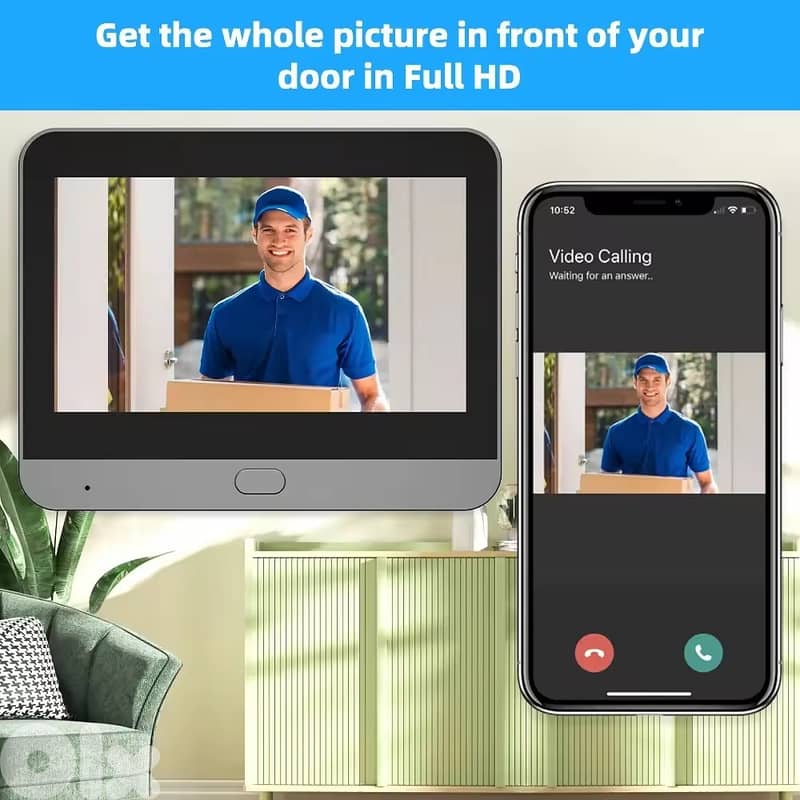 Tuya WiFi 4.3 Inch LCD Screen Door Peephole 3