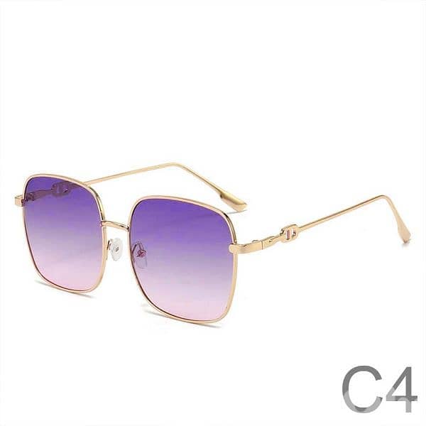 Luxury Golden Rim Trendy Sunglasses for women 8