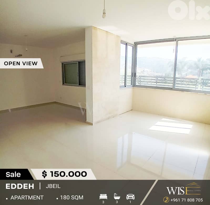 180 SQM Apartment for SALE in Eddeh! 0