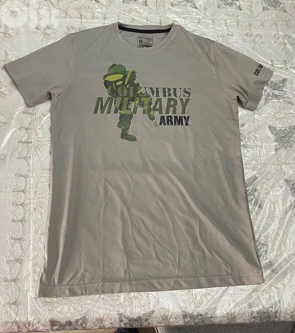 columbus military style Tshirt sizeL 0