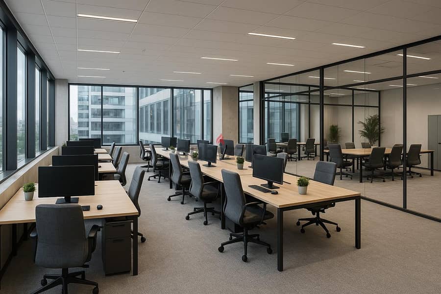 Premium 1,000 SQM Office for Rent – Sin El Fil مكتب للإيجار 0