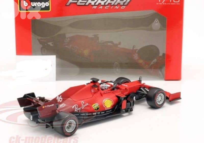 C. Leclerc Ferrari SF21 (2021) diecast car model 1;18 . 4