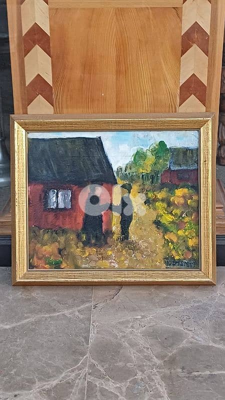 لوحة رسم زيتي اوروبية 1