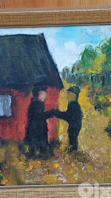 لوحة رسم زيتي اوروبية 6