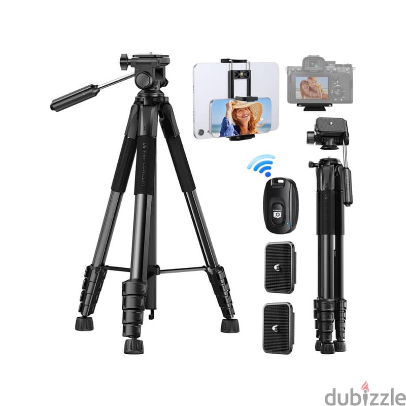 K&F Concept 1.9M Travel Tripod with Bluetooth Remote KF09.126 1