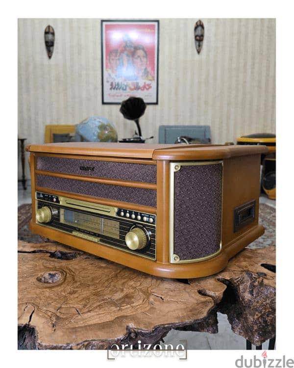 Vintage Denver Retro Wood turntable record player 6