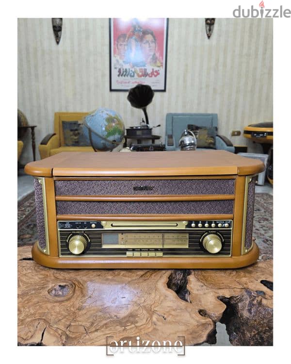 Vintage Denver Retro Wood turntable record player 9