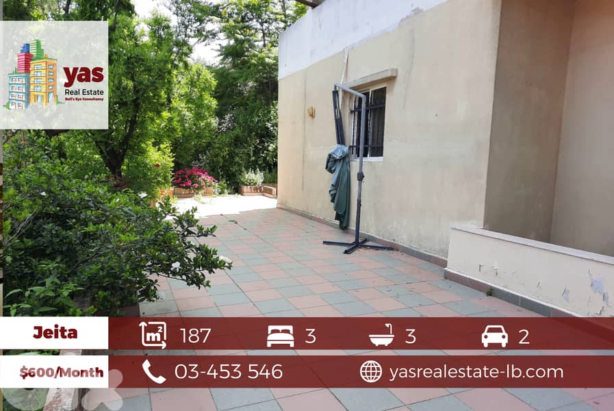 Jeita 187m2 | 60m2 Terrace | Rent | Partly Furnished | View | CH | 0