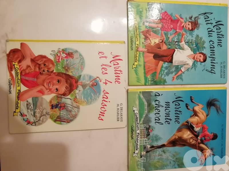 six Old Casterman Martine magazine prints 7